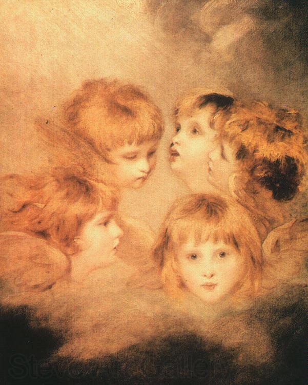 Sir Joshua Reynolds Heads of Angels Spain oil painting art